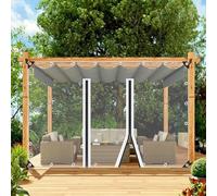 Pannelli Laterali In Telone Trasparente Impermeabile,Telo Di Copertura In PVC Con Occhielli,Tende Telone Trasparenti Per Esterno Con Cerniere,Tenda Divisoria Per Gazebo,Patio,Pergole,2Zipper-3x2m