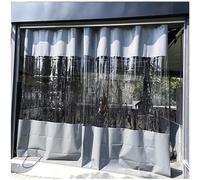 Pannelli laterali per gazebo, impermeabili, trasparenti, pannelli laterali per gazebo per pergola e veranda da esterno, telone resistente con occhielli