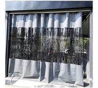 Pannelli laterali per gazebo, impermeabili, trasparenti, pannelli laterali per gazebo per pergola e veranda da esterno, telone resistente con occhielli