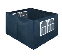Pannelli laterali per gazebo, set da 4, per gazebo da giardino e gazebo pieghevoli da 3x3 m, con finestre, frangivento, schermi per la privacy per tende da festa. [Materiale impermeabile]: I quattro p