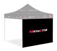 Pannelli laterali per tenda da corsa MotoZem Brand, neri