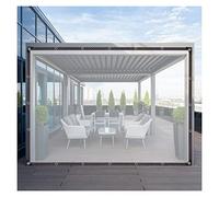 Pannelli laterali trasparenti impermeabili per pergola, resistenti, per uso interno/esterno, personalizzabili, resistenti alle intemperie