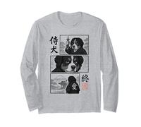 Pannelli Manga Guerriero Samurai Bovaro del Bernese per amanti dei cani Maglia a Manica