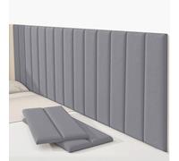 Pannelli Morbidi Da Parete/Adesivi Murali - Anticollisione, Stacca E Attacca | Per Camera Da Letto, Studio & Soggiorno - Imbottitura Morbida Autoadesiva Antiurto(Gray,8pcs)