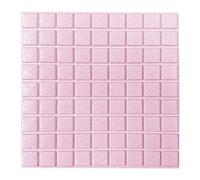 pannelli murali 10 pannelli murali 3D autoadesivi anticollisione, staccabili e attaccabili, in schiuma for soggiorno camera da letto(Rosa)