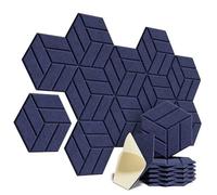 Pannelli murali autoadesivi insonorizzati a figura solida for assorbire il rumore(Dark Blue)