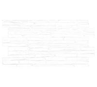 Pannelli murali in plastica PVC 3D Rivestimenti decorativi (Bianco quarzite)