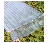 Pannelli Ondulate Flessibile Infrangibile Serra Tetti Trasparente Tegole Plastica Tettoia Cortili Terrazze(10pieces,0.9x1.5m/2.95x4.92ft)