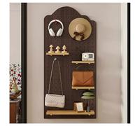 Pannelli Organizzatori A Fori In Legno Massello, Kit Di Pannelli Espositivi A Parete, Scaffalatura Modulare Componibile, Di Organizzazione Attrezzi Per Casa, Garage E Cucina(Brown-C,40x120cm)