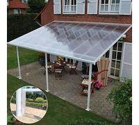 Pannelli per coperture in acrilico trasparente da 2 mm, resistenti agli urti, protezione UV antipioggia per tetti, capannoni auto, tettoie, stadi e rifugi per autobus, 1,56 x 8 m