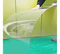 Pannelli per coperture in acrilico trasparente, spessore 1 mm, pannelli in resina resistente alle intemperie, 0,6 x 6 m / 2x19.7ft, per esterni, in resina deformabile, ideale per giardini e patii