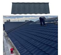 Pannelli per Coperture Metalliche, Pannelli Coibentati in Acciaio Rinforzato per Soffitti, Tegole Durevoli per la Riparazione di Tetti - per Case, Ricoveri per Animali e Ville(Blue,20pcs)