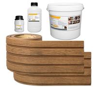 Pannelli per facciate esterne ed interne, effetto legno 3D, resistenti alle intemperie, ai raggi UV ed elastici, rivestimento da parete per facciate di casa e interni, pannelli acustici da 1 m²