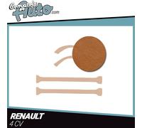 Pannelli per Passaruota Posteriore E Piede Centrale Di Tetto Cognac Renault 4CV