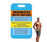 Pannelli per piscina - Pannello per regole per piscina in acrilico per | Segnali per promemoria di sicurezza creativi, accessori di sicurezza acquatica, osservatore d'acqua designato