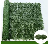 Pannelli per recinzione a foglia verde con siepe in edera artificiale Schermo per recinzione per privacy finta per la decorazione del balcone del giardino esterno della casa