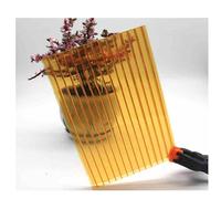 Pannelli per serre in policarbonato, design ondulato a doppia parete per una maggiore durata e isolamento, ideali per serre e tetti per piante