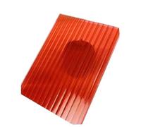 Pannelli per serre in policarbonato, lastre trasparenti rinforzate a doppia parete per scaffali per piante