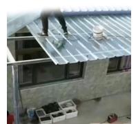 Pannelli per tetti, fogli trasparenti resistenti alla pioggia per pergolati, 4 pezzi da 100 cm, copertura impermeabile con viti, perfetti per rifugi esterni