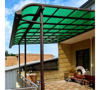 Pannelli per tetto in policarbonato trasparente, Polycarbonate Roof Panels Multicolor Multiple Sizes For Greenhouse And Patio(Green,100x700cm)
