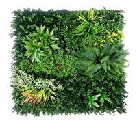 PANNELLI PIANTE ARTIFICIALI DA PARETE SIEPE SINTETICA VERDE PER INTERNO ESTERNO
