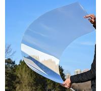Pannelli Policarbonato Lastra Di Copertura In Plastica Trasparente, 1,0mm Spesso, Resistenza UV,Impermeabil, Ricambio Per Serra Giardino Tettoia Esterno(1.22x9.0m(4x29.5ft))