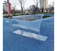 Pannelli Policarbonato Lastra di Copertura in Plastica Trasparente, Resistente ai raggi UV, rivestimento antipioggia, Per Auto, Tettoie Per Auto, Coperture Per Patio(1x7m(3.3x22.9ft))