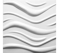 Pannelli Polistirolo per Pareti e Soffitto Interni, Pannelli Decorativi 50x50 cm, Spessore 6 mm, Effetto 3D Isolante Termico - Confezione 10 mq (40 Pannelli), Colla Inclusa per Montaggio (B010)