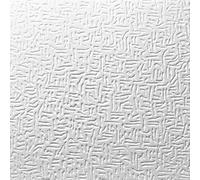 Pannelli Polistirolo per Pareti e Soffitto Interni, Pannelli Decorativi 50x50 cm, Spessore Medio 7 mm, Effetto 3D Isolante Termico - Confezione 10 mq (40 Pannelli), Colla Inclusa per Montaggio (B013)