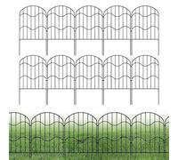 Pannelli Recinzione, 3,3 M X 33 Cm X 61 Cm Recinzione Pieghevole Per Aiuole Da Giardino, 10X Recinto Temporaneo Per Aree Animali Domestici Esterno Aiuole Cortile Paesaggistica Eventi