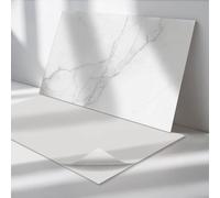 Pannelli Rettangolari PVC 120x60cm Paraspruzzi Facile da Pulire Durevole Impermeabile Cucina Aspetto Moderno Design Autoadesivo Fondo Protettivo - Elegante motivo in marmo