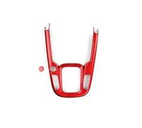 Pannelli Rivestimento Interni Per Auto Per KIA Per Soul 2020-2025 Copertura Per Pomello Del Cambio In Fibra Di Carbonio E Cornice Del Pannello Della Console(LHD For Red)