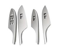 Pannelli Rivestimento Interni Per Auto Per Toyota Per Corolla 2007 2008 2009 2010 2011 2012 2013 Telaio Pannello Interruttori Comando Alzacristalli LHD(4pcs-Silver)