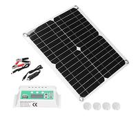 Pannelli Solari Flessibili 40W Monocristallino con Controller 20A, Kit Completo Impermeabile IP65, Leggero Portatile per Campeggio RV Barca, 280x280mm