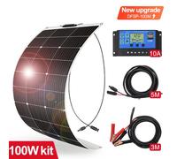 Pannelli Solari Flessibili da 100W 18V Pannello Solare Monocristallino con kit