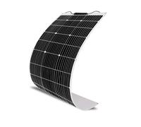 Pannelli Solari Monocristallini da 100W 12V Pannello Solare Flessibile ad Alta Efficienza per Batteria da 12V, camper, barca, auto, campeggio(100 Watt)