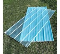 Pannelli Tetto Trasparente, Lastra Di Copertura In Fibra Di Vetro, Lamiere Ondulate Antipioggia Da 2mm, Pannello Isolante, Per Piscina,Garage(10pcs,93x130cm/36.6x51.2in)