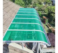 Pannelli trasparenti in policarbonato per tetti, Polycarbonate Sheets Multicolor Multiple Sizes For Roofing And Greenhouse(Green,122x299cm)
