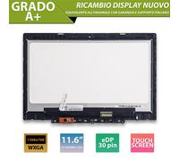 Pannello 11,6 compatibile Lenovo Chromebook 300E 2nd Gen 30 pin 1366768 Touch