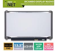Pannello 13.3 compatibile con Lenovo SD10L79699 01AV673 [30 pin 19201080]