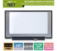 Pannello 14.0 compatibile con Lenovo 5D10Z86945 [40 pin 1920x1080]