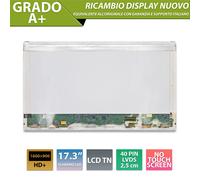 Pannello 17.3 compatibile ASUS N70SV-B1 X7010 X72JR-TY255V 40pin 1600x900