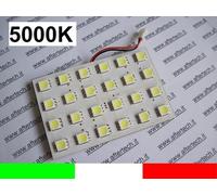 PANNELLO 24LED SMD5050 BIANCO 5000K T10 BA9S SILURO L35
