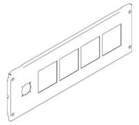Mas - Pannello 4 Strumenti 72X72 L:800 ( BTICINO cod. 9780SNC )