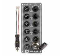 Pannello 5 interruttori + presa accendino - 1 PZ Osculati - 14.703.00 - 1470300