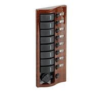 Pannello 9 interruttori mogano - 1 PZ Osculati - 14.844.09 - 1484409