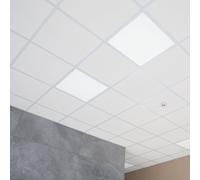 Pannello a Incasso Plafoniera LED Lampada Ufficio da Pavimento Bianco 2er Set [EEK: Non valutato]