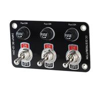Pannello A Levetta Rocker - Pannello Pulsante Impermeabile Da 12 V 24V, Pannelo Fusibile Automobilistico | Accessorio Per Barche Marine Per Con Protezione Da Fusibile 10A, Controllo Resistente