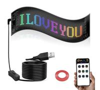 Pannello a matrice flessibile programmabile con controllo app Bluetooth, pannello di scorrimento per messaggi di testo modificabili fai da te per negozio, auto, bar, hotel