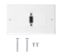 Pannello a parete versatile con connettori HDMI e VGA, accesso frontale tramite connettore AV, facile installazione e supporto per risoluzione 4K,